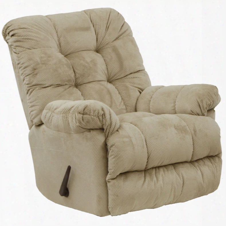 Catnapper Nettles Chaise Rocker Recliner With Deluxe Heat And Massage In Doe