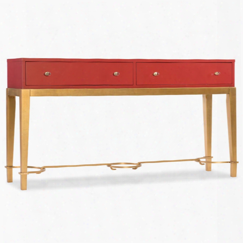 Hooker Melange Lady Console In Red