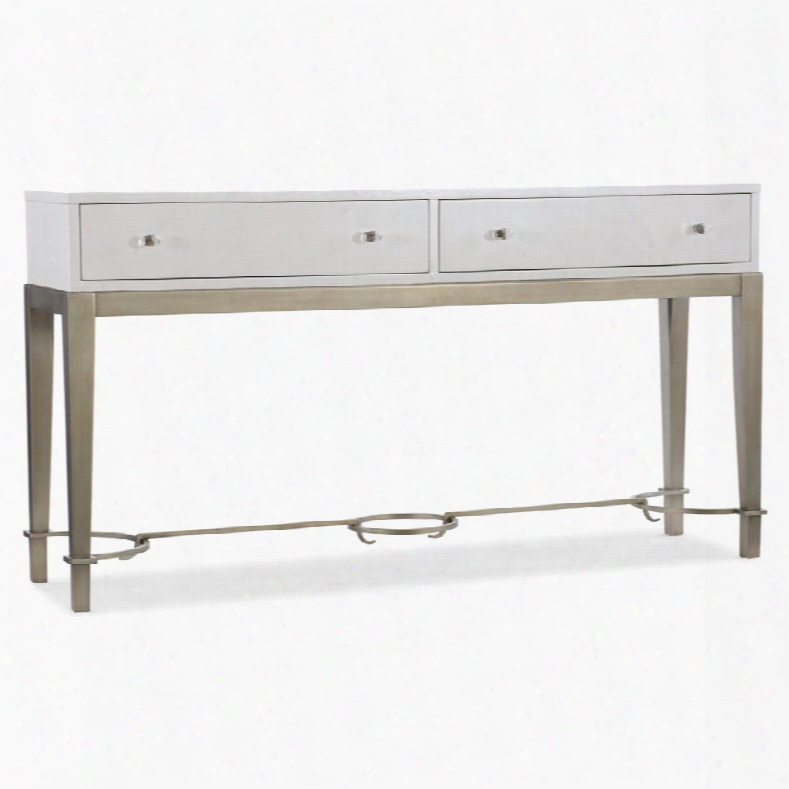 Hooker Melange Lady Console In White