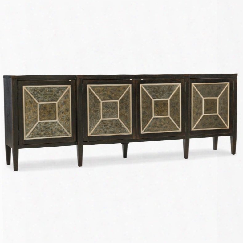 Hooker Sanctuary Alfresco Four-door Credenza In Black