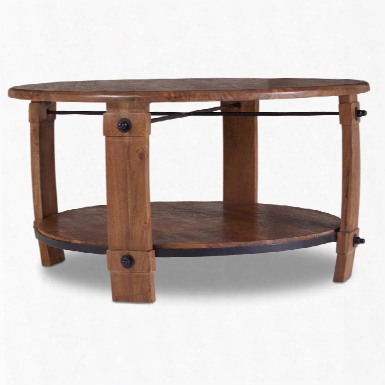 Hooker Studio 7h Round Wine Barrel Cocktail Table