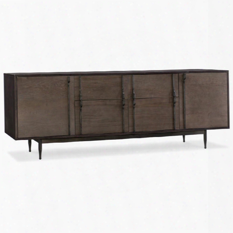 Hooker Urban Farmhouse Wormy Maple Console