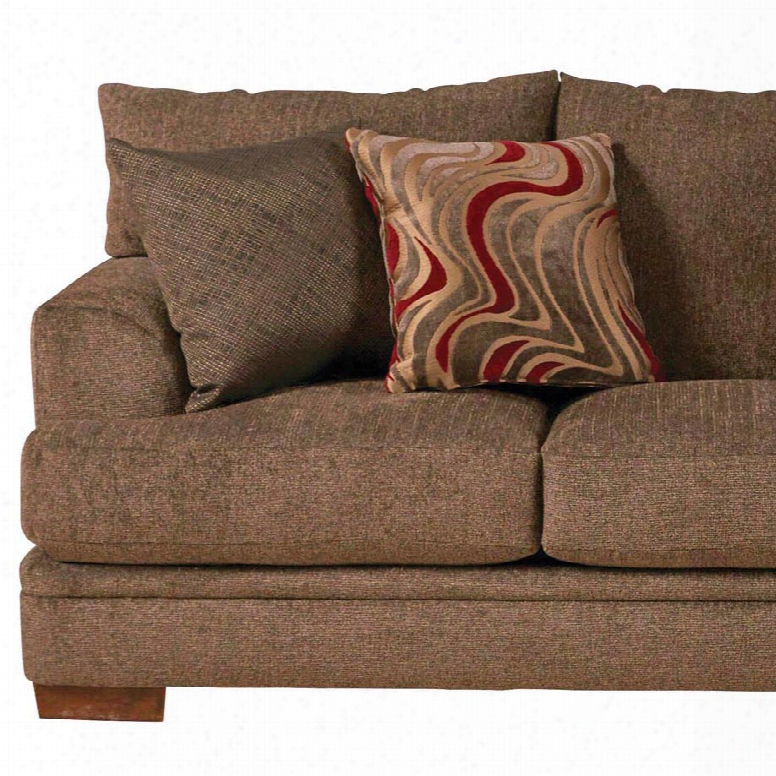 Jackson Crompton Loveseat In Bark And Lava