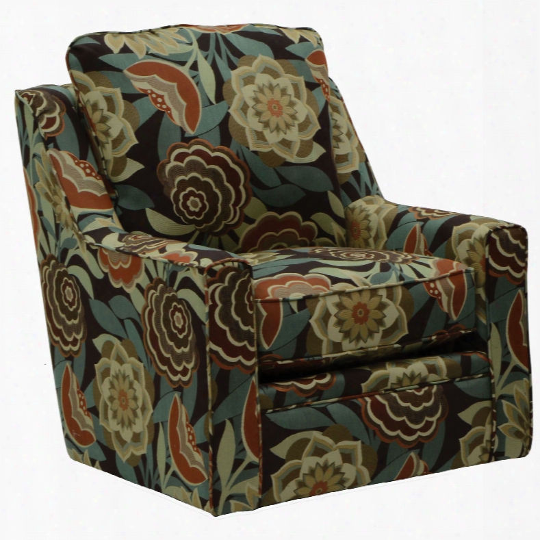 Jackson Sutton Swivel Chair And A Half In Spice