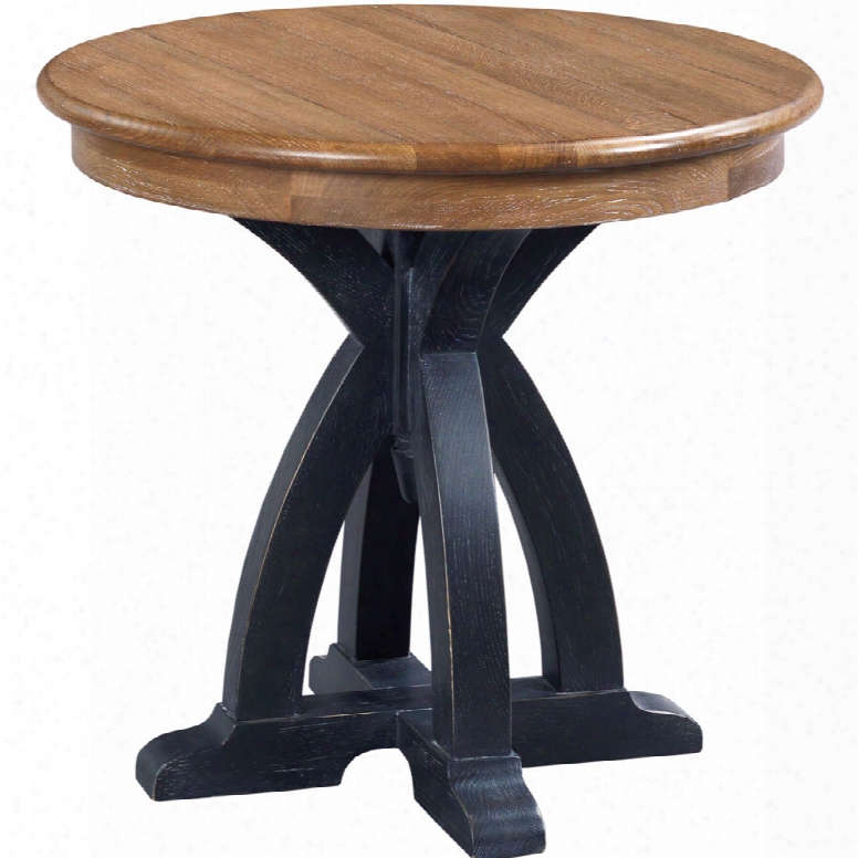 Kincaid Stone Ridge Round Wood End Table