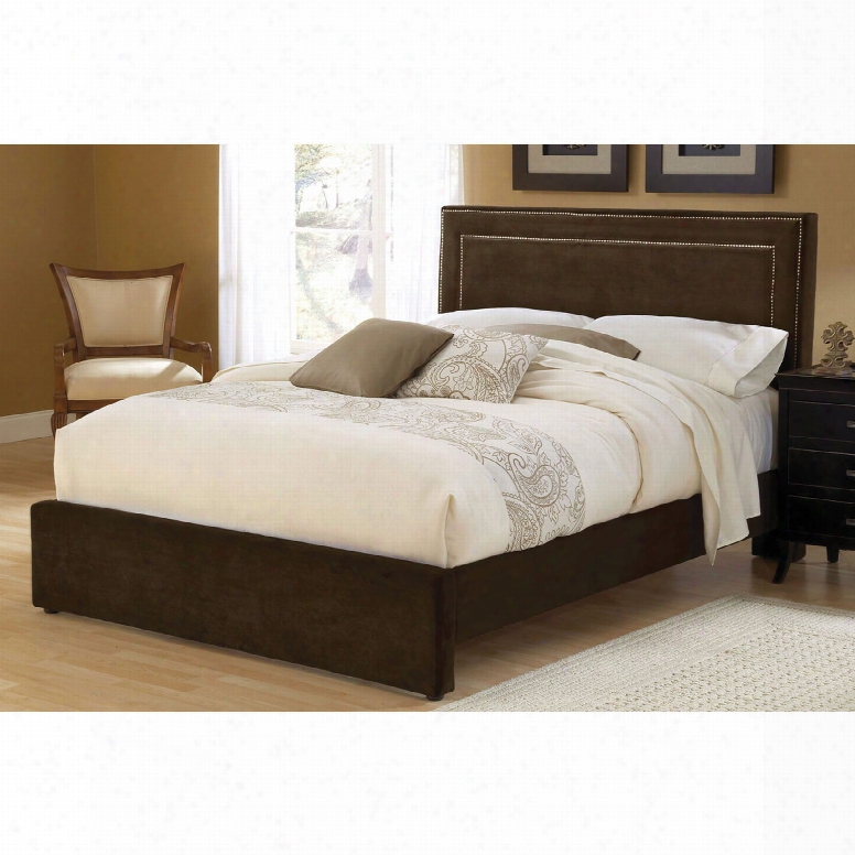 Hillsdale Furniture Amber Fabric California King Bed In Chocolate