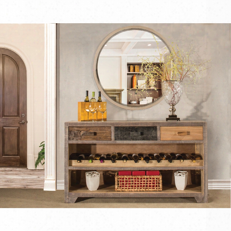 Hillsdalef Urniture Bolero Sofa Table With Wine Rack And Drawers