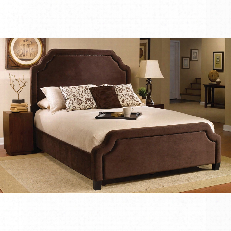 Hillsdale Furniture Carlyle Fabric California King Bed In Chocolate