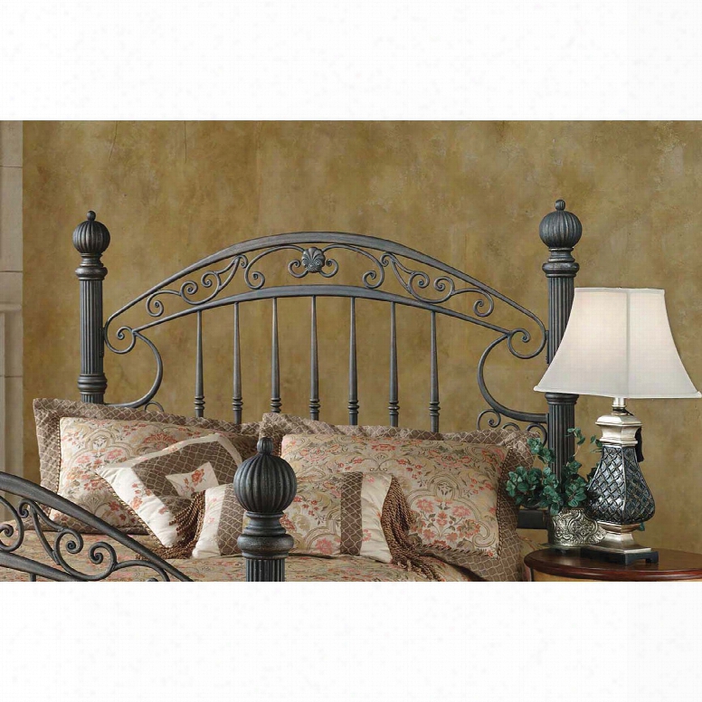 Hillsdale Furniture Chesapeake King Headboard With Bed Frame In Rustic Old Brown