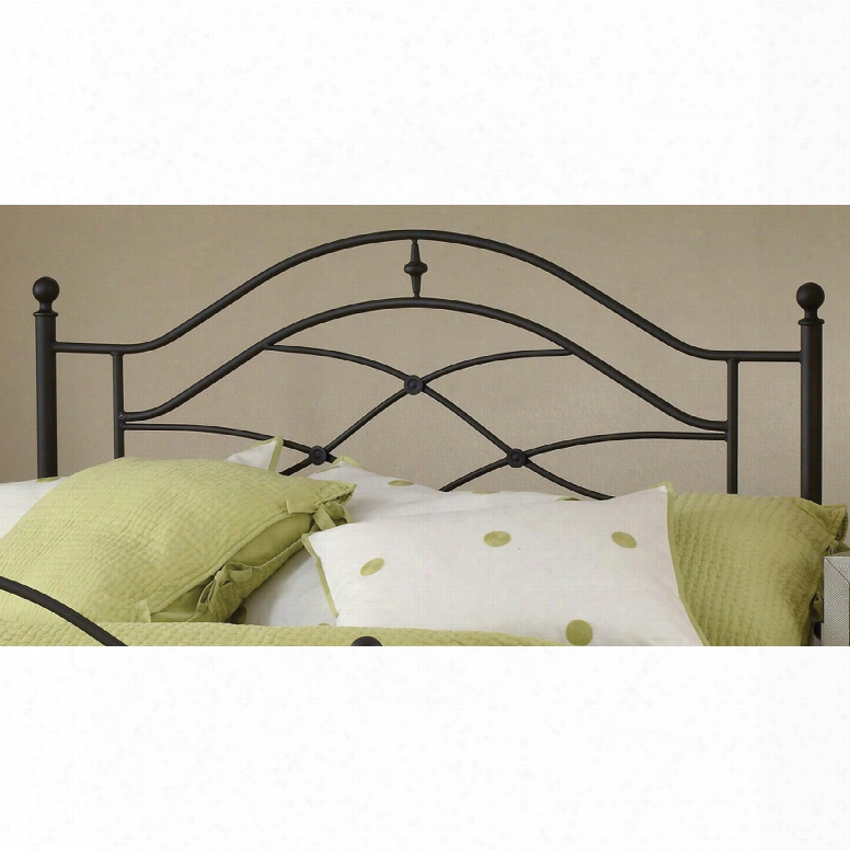 Hillsdale Furniture Cole Full/queen Headboard With Bed Frame In Black Twinkle