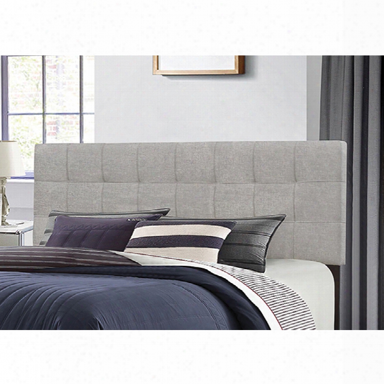 Hillsdale Furniture Delaney Full/queen Headboard In Glacier Gray Fabric