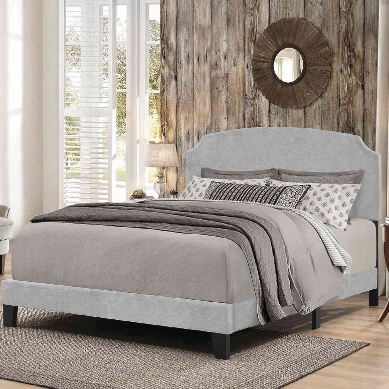 Hillsdale Furniture Desi Full Bed In Glacier Gray Fabric