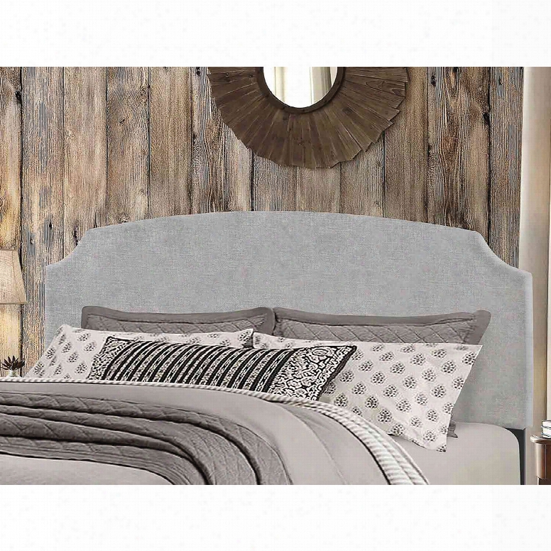 Hillsdale Furniture Desi Full/queen  Headboard With Bed Frame In Glacier Gray Fabric