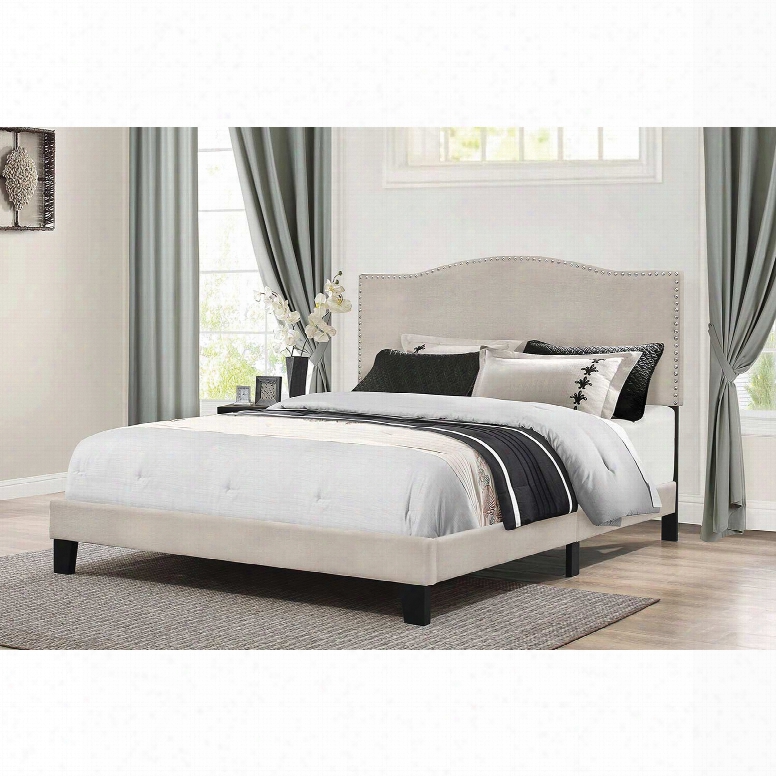 Hillsdale Furniture Kiley Full Bed In One In Fog Fabric