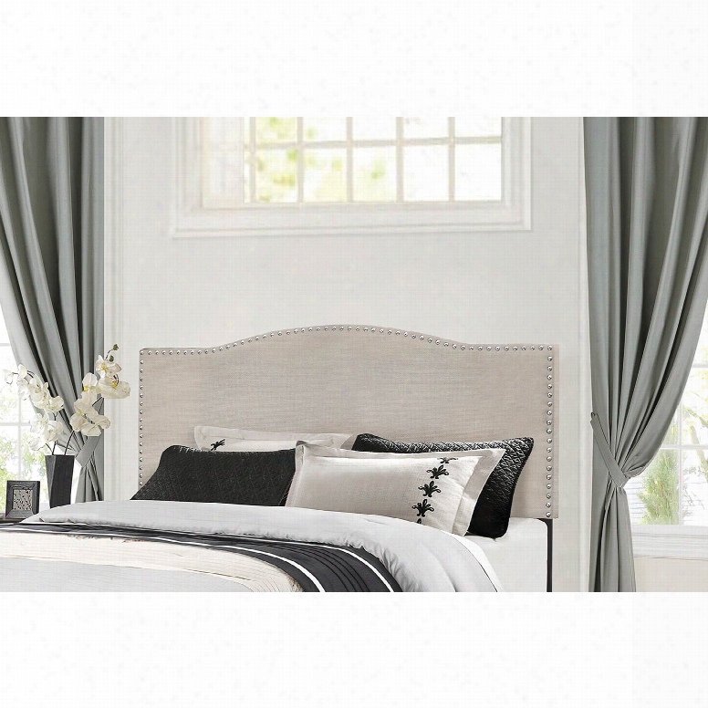 Hillsdale Furniture Kiley Full/quene Headboard With Bed Frame In Fog Fabric