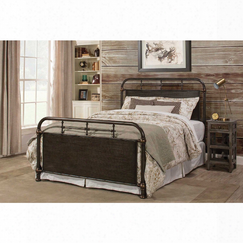 Hillsdale Furniture Logan King Bed In Rubbed Black