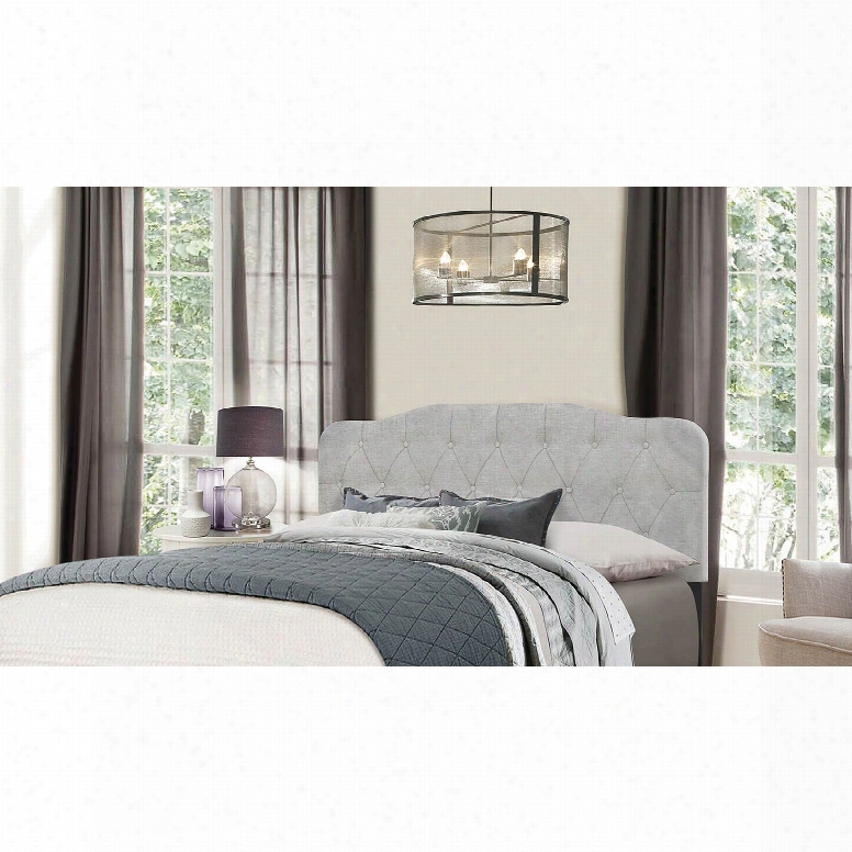 Hillsdale Furniture Nicole Full/queen Headboard In Glacier Gray Fabric