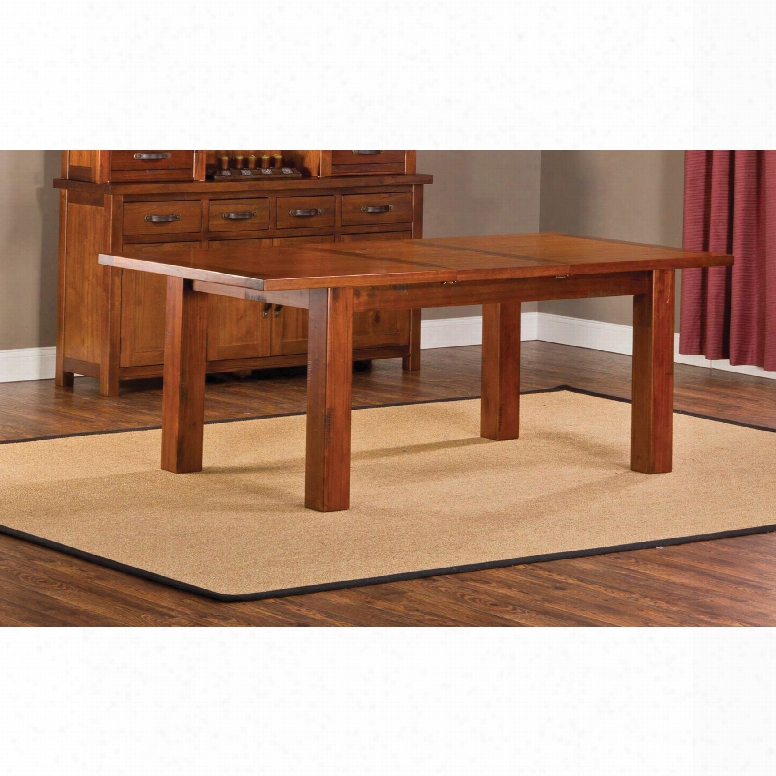 Hillsdale Furjiture Outback Dining Table In Distressed Chestnut