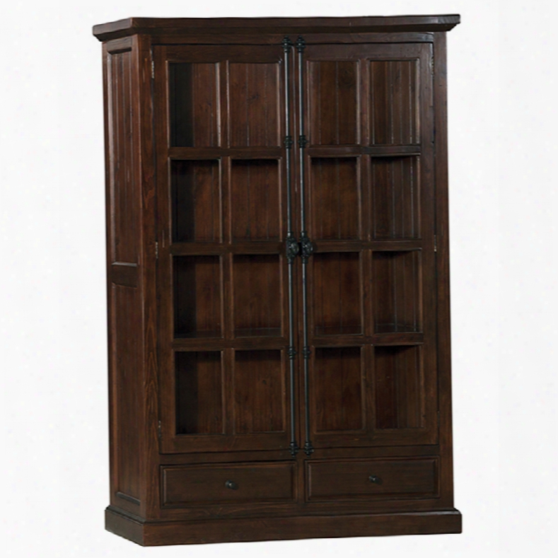 Hillsdale Furniture Tuscan Retreat Double Door Cabinet In Rustic Mahogany