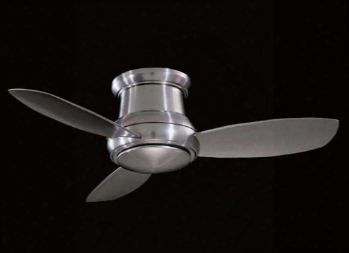 Minka Aire Concept Ii Flush Ceiling Fan In Brushed Nickel