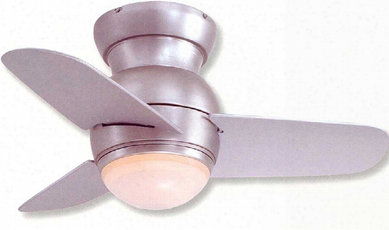 Minka Aire Spacesaver Ceiling Fan In Brushed Steel