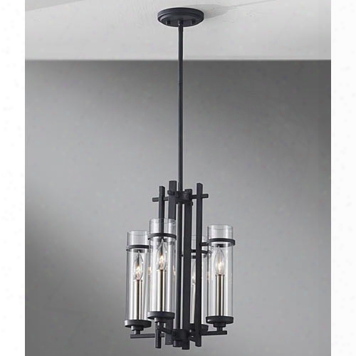 Murray Feiss Ethan 3-light Mini Chandelier-brushed Steel