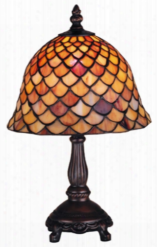 Meyda Tiffany 13.5 Fishscale Mini Lamp