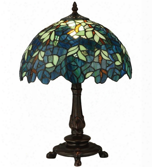 Meyda Tiffany 17-inch H Nightfall Wisteria Acent Lamp