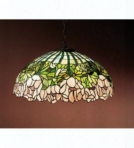 Meyda Tiffany Cabbage Rose 3-light Pendant