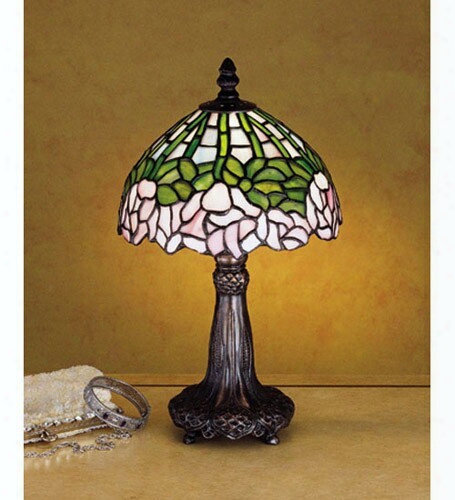 Meyda Tiffany Cabbage Rose Mini Lamp