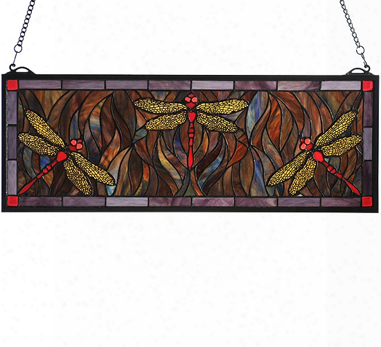 Meyda Tiffany Dragonfly Trio Window