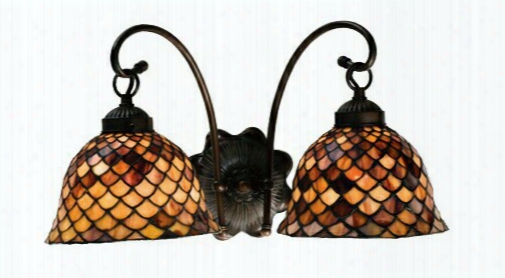 Meyda Tiffany Fishscale 2-light Wall Sconce