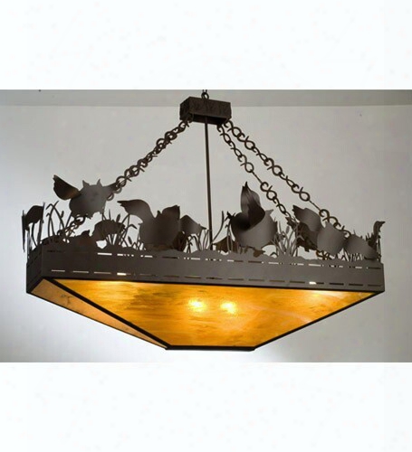 Meyda Tiffany Flying Pigs Oblong 6-light Inverted Pendant