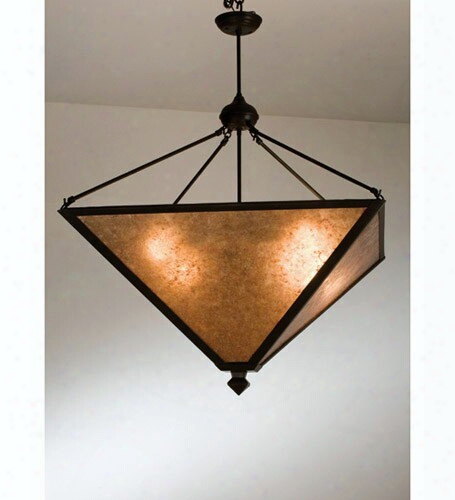 Meyda Tiffany Inverted Mica 4-light Pendant