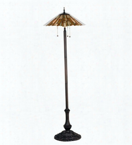 Meyda Tiffany Jadestone Delta Floor Lamp