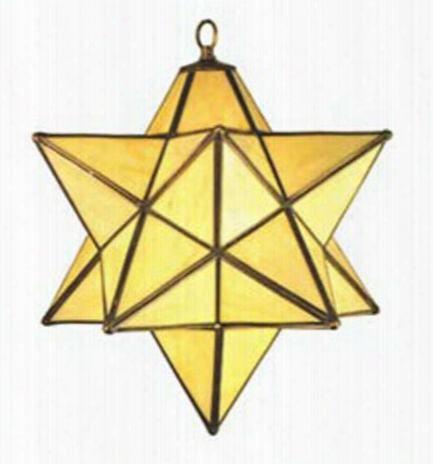 Meyda Tiffany Moravian Star 1-light Pendant - Beige