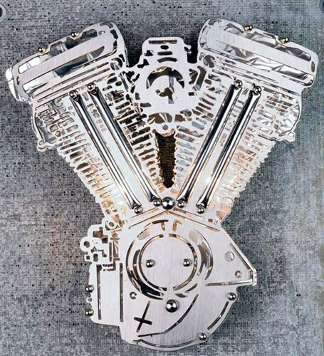 Meyda Tiffany Motorcycle Engine 2-light Wall Sconce - Silver