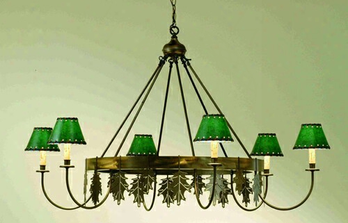 Meyda Tiffany Oak Leaf 6-light Chandelier