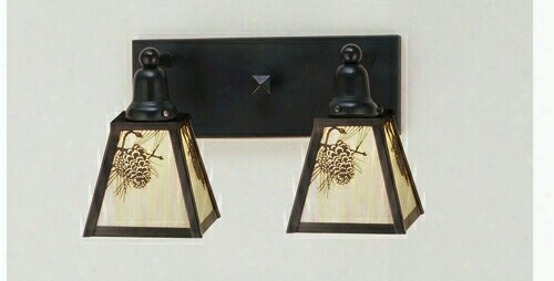 Meyda Tiffany Pine Cone 2-light Wall Sconce