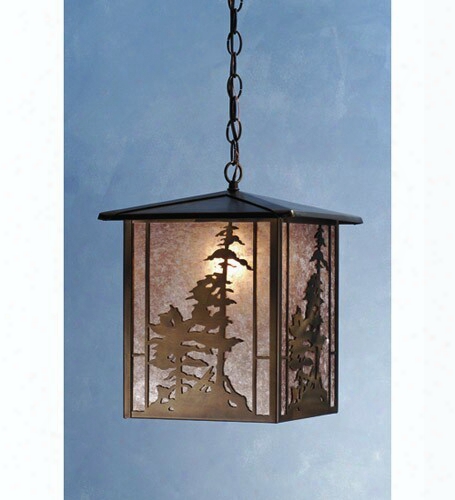 Meyda Tiffany Pine Tree Lantern 1light Pendant