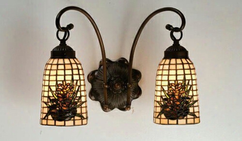 Meyda Tiffany Pinecone 2-light Wall Sconce