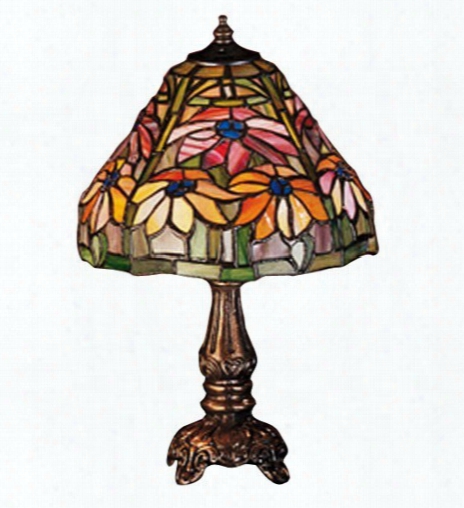 Meyda Tiffany Poinsettia Mini Lamp