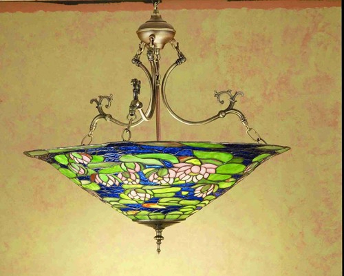 Meyda Tiffany Pond Lily Inverted Chandelier