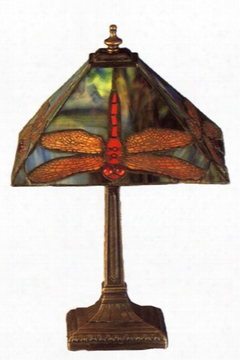 Meyda Tiffany Prairie Dragonfly Accent Lamp