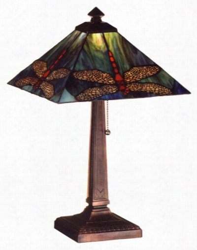 Meyda Tiffany Prairie Dragonfly Table Lamp