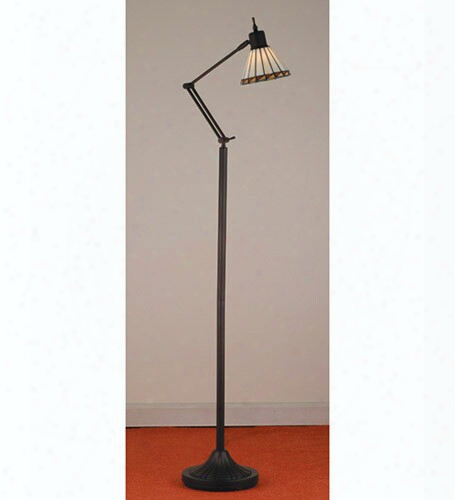 Meyda Tiffany Prairie Mission Adjustable Floor Lamp