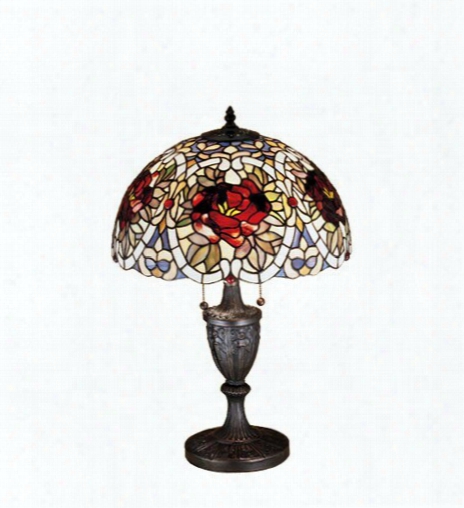 Meyda Tiffany Renaissance Rose Table Lamp