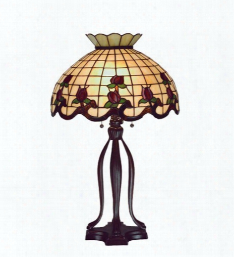 Meyda Tiffany Roseborder Table Lamp