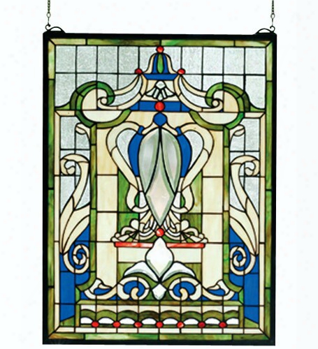 Meyda Tiffany Royal Blue Windsor Window