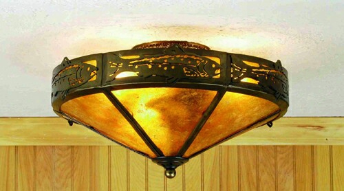 Meyda Tiffany Trout 2-light Flush Mount